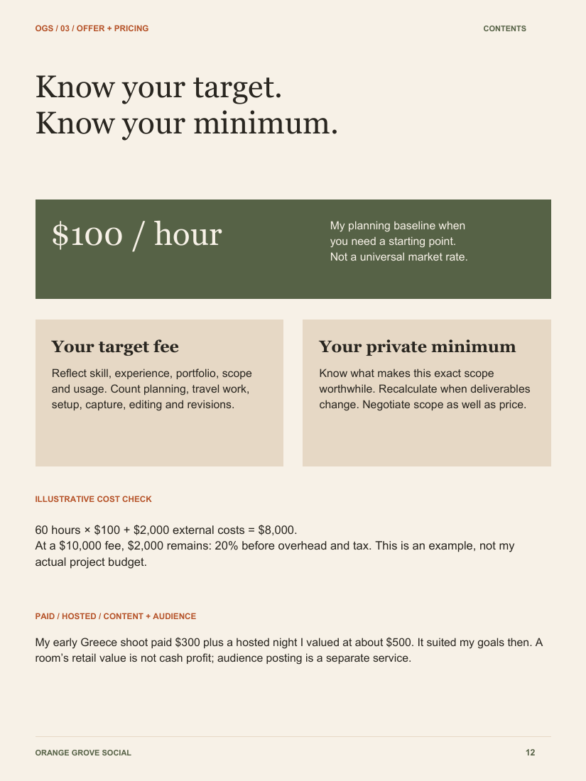 Preview: the pricing section