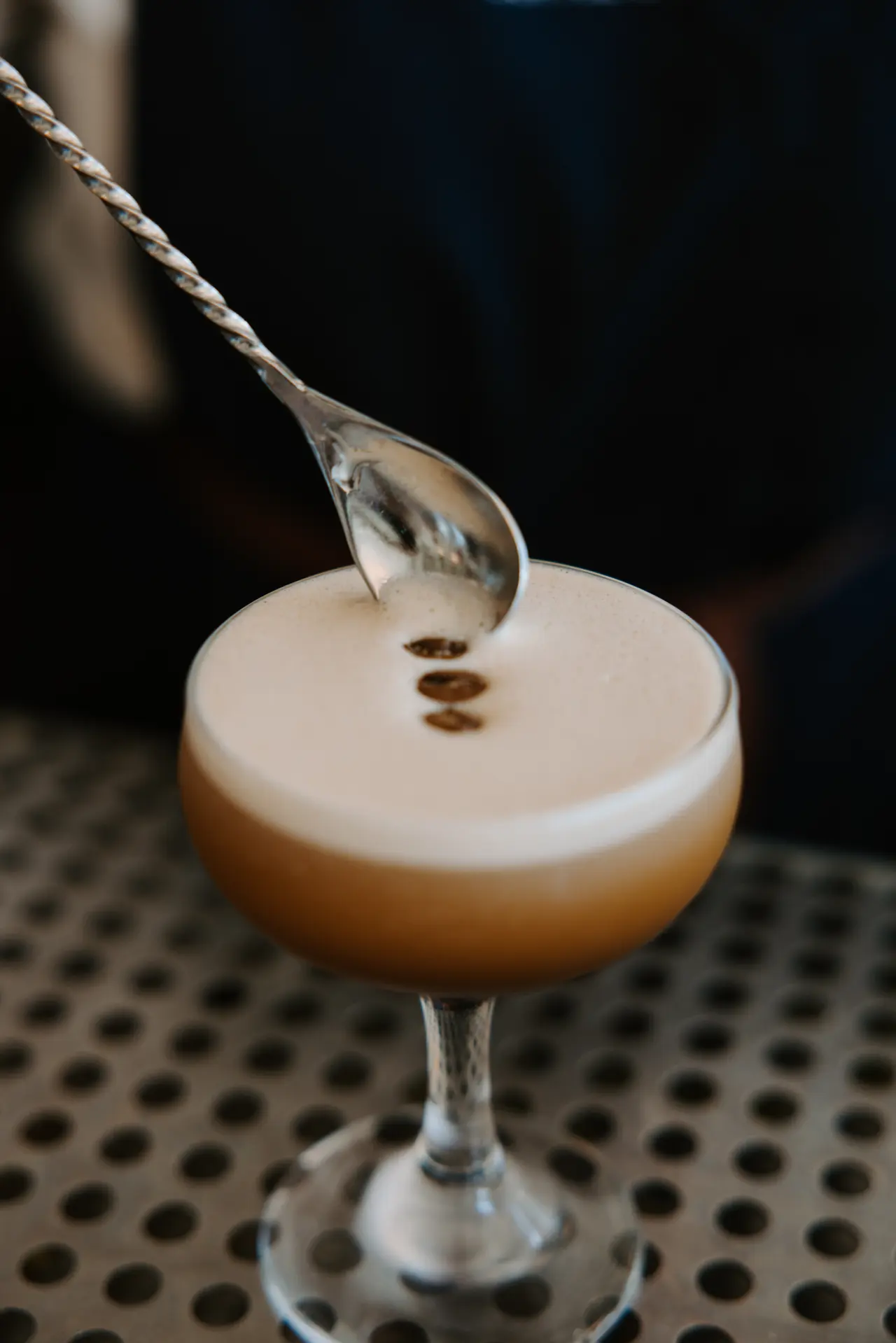 Espresso martini at Intermezzo coffee and cocktail bar, photographed by Orange Grove Social